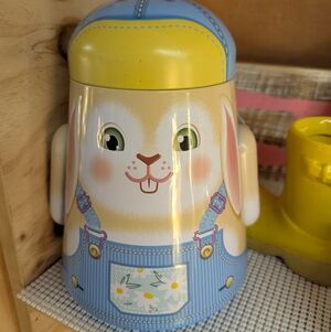 Adorable Bunny Toy with Yellow and Blue Accents